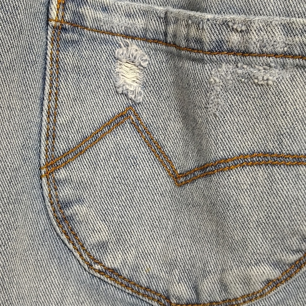 Cleo+Wolf High Rise Straight Women's 28x32 Distressed Thrashed 90s Y2K - Picture 10 of 11